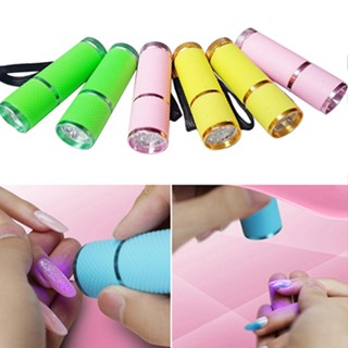 【AG】Portable Mini 9 LED Nail UV Gel Nail Curing Lamp Flashlight Torch