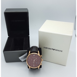 นาฬิกา EMPORIO ARMANI MENS AR1890 CLASSIC 43 MM QUARTZ CHRONOGRAPH พร้อมกล่อง (ใหม่)