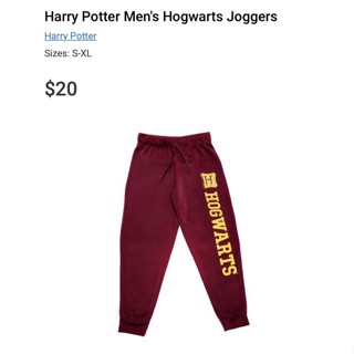 Harry Potter Mens Hogwarts Joggers