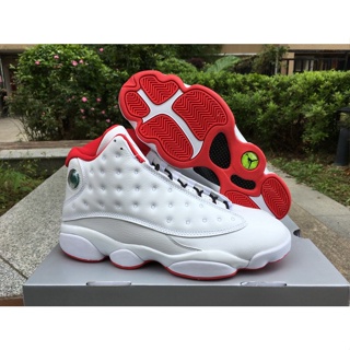 พร้อมส่ง Nk Air Jordan 13 Alternate รองเท้าบาสเก็ตบอล โลหะ สีเงิน สีแดง 414571-103 1eog