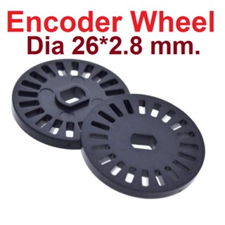 จานตัดแสง วัดความเร็วรอบ จำนวนรอบ 20 ช่อง Encoder Wheel Coded Disc Encoder 20 Holds Motor Speed Sensor