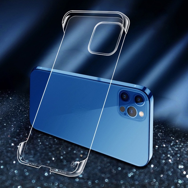 เคสโทรศัพท์มือถือแบบแข็ง ใส ไร้กรอบ บางมาก หรูหรา สําหรับ iPhone 15 14 13 12 11 Pro Max XS X XR 7 8 Plus SE 2020 T01