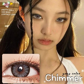 คอนแทคเลนส์ รุ่น Chimmer ยี่ห้อ Pretty doll ตาโต สีเทา มีค่าสายตา