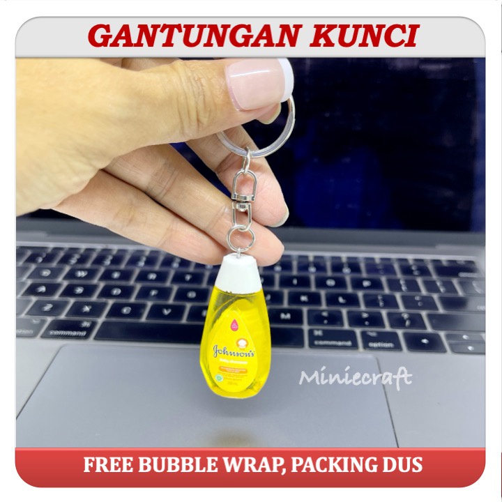 GANTUNGAN JHONSON แชมพูพวงกุญแจขนาดเล็ก