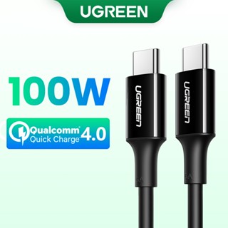 Ugreen Type C PD 100W สายชาร์จเร็ว 4.0 3.0 20V 5A PVC USB C เป็น USB C สําหรับ compatible compatible for Macbook Air Google Dell Samsung Huawei