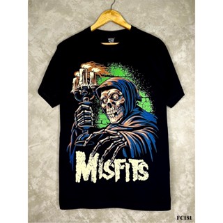 Misfitsเสื้อยืดสีดำสกรีนลายFC181