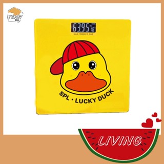 เครื่องชั่งน้ำหนัก ลายเป็ด รับน้ำหนักได้ถึง180กิโลกรัม แสดงอุณภูมิ เครื่องชั่ง ตาชั่งดิจิดอล ตาชั่งน้ำหนัก เครื่องชั่ง