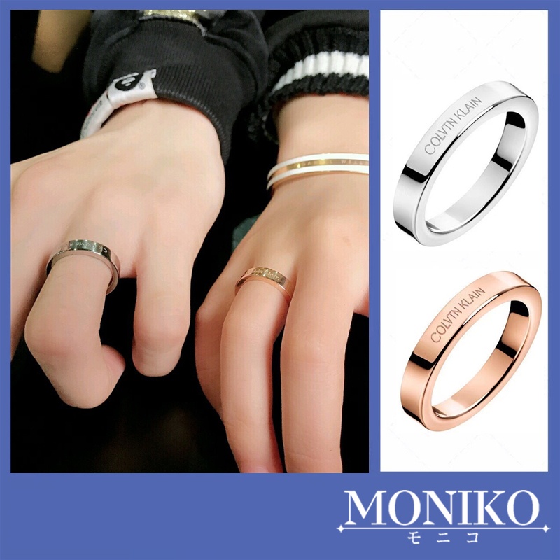 MONIKO Fashion couple ring open ring adjustable size