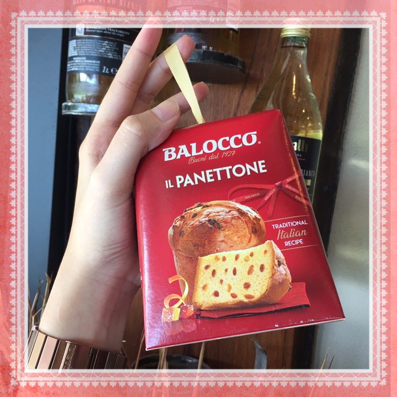 BALOCCO IL PANETTONE กล่องเล็ก 100g ขนมปัง ปาเน็ตโตเน สำหรับฉลองเทศการคริสมาส ของแท้100% นำเข้าจากอิตาลี