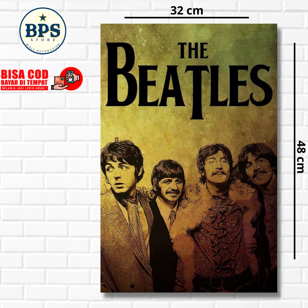 Hiasan DINDING The Beatles Poster - Music Photo The Beatles - Music Band Legend Poster - ตกแต่งผนัง 