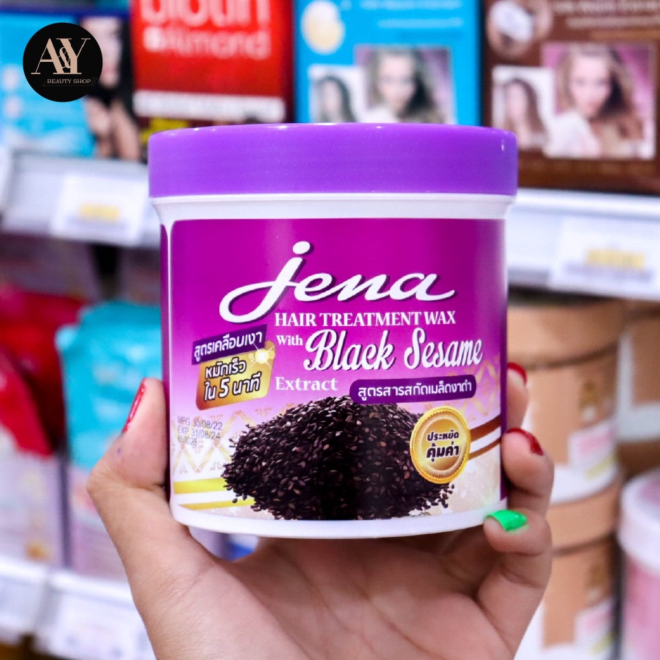 งาดำ ทรีทเมนท์หมักผม (Jena) เคลือบเงา สูตรเร่งผมยาว 500 มล