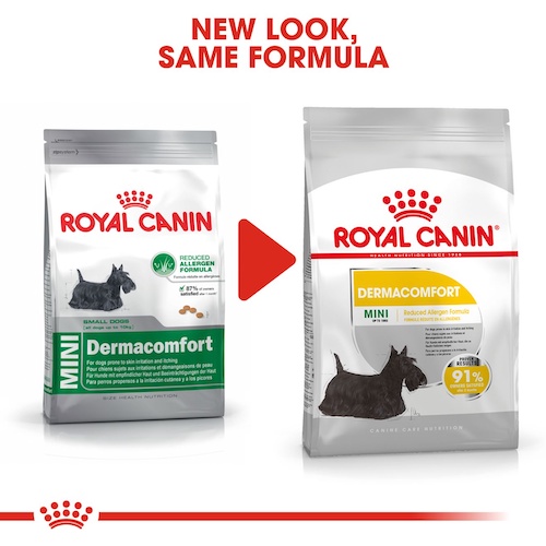 Royal Canin สูตร MINI DERMACOMFORT 1kg อาหารเม็ด สำหรับสุนัขโต พันธุ์เล็ก ที่มีปัญหาผิวแพ้ง่าย อายุ 10 เดื - รูปที่ 3