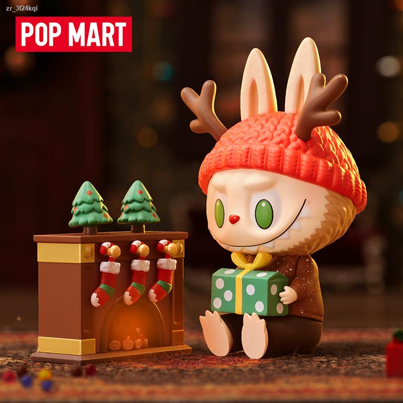 (สปอตสินค้า)✑►◕POPMART Bubble Mart THE MONSTERS LABUBU ร่วมกันกล่องตาบอดทำมือชุดคริสต์มาส