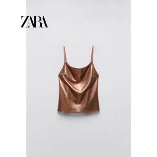 ZARAของเเท้ จากshop เสื้อสายเดี่ยวคอถ่วง ✨พร้อมส่งS,M✨