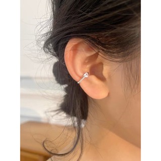 Earcuff เงินแท้คริสตัลหัวใจ