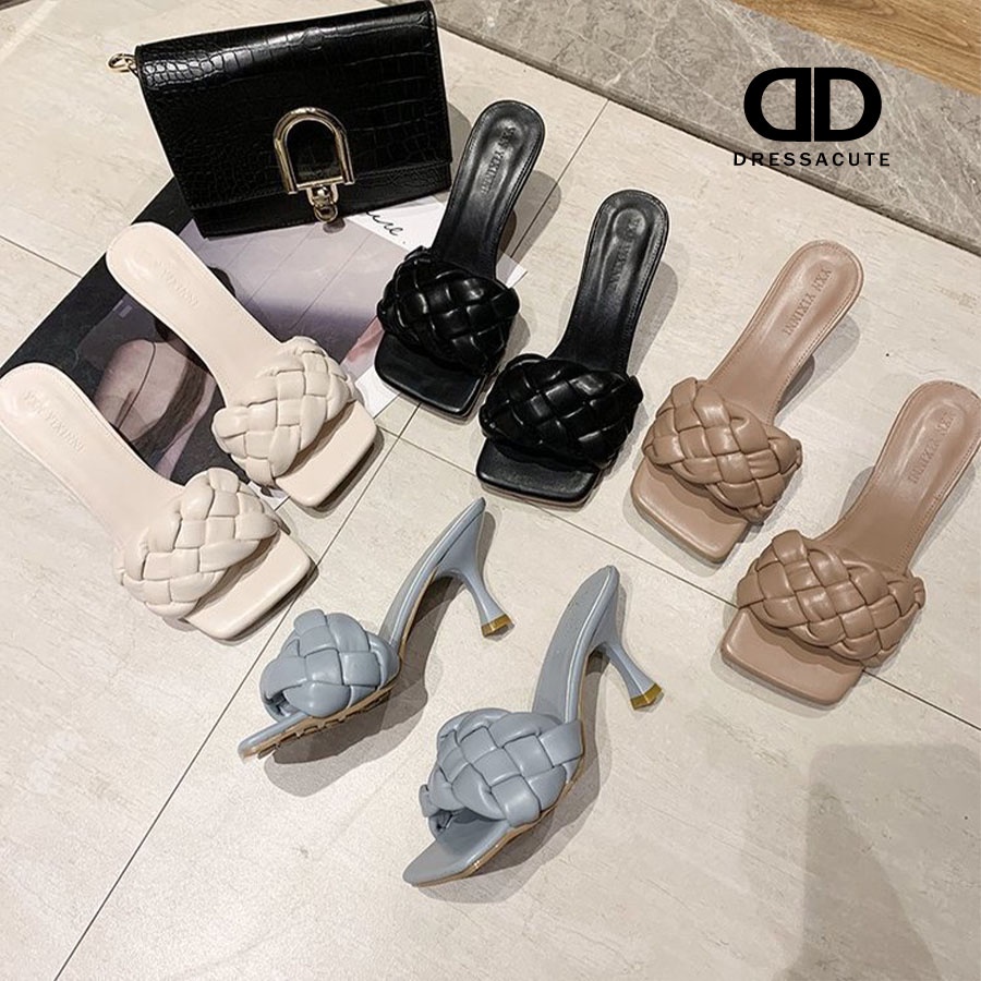 Defect Sale!! ⭐️ มีตำหนิ 👠 รองเท้าส้นสูง หนังหนิ่ม C35