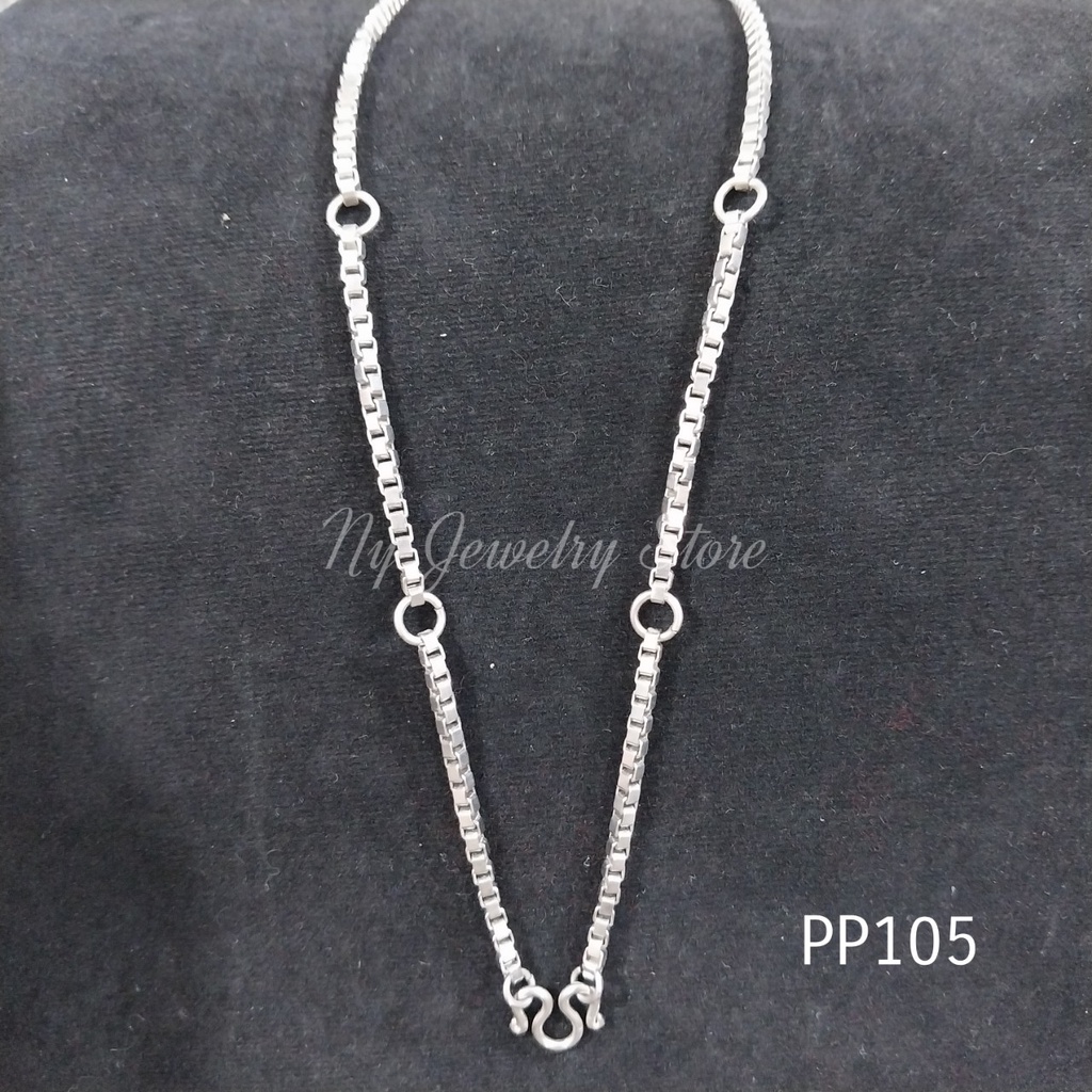 สร้อยคอสแตนเลสลายอิตาลี 5 ห่วง 3 มิล ความยาว 28 นิ้ว น้ำหนักสร้อย 22.1g