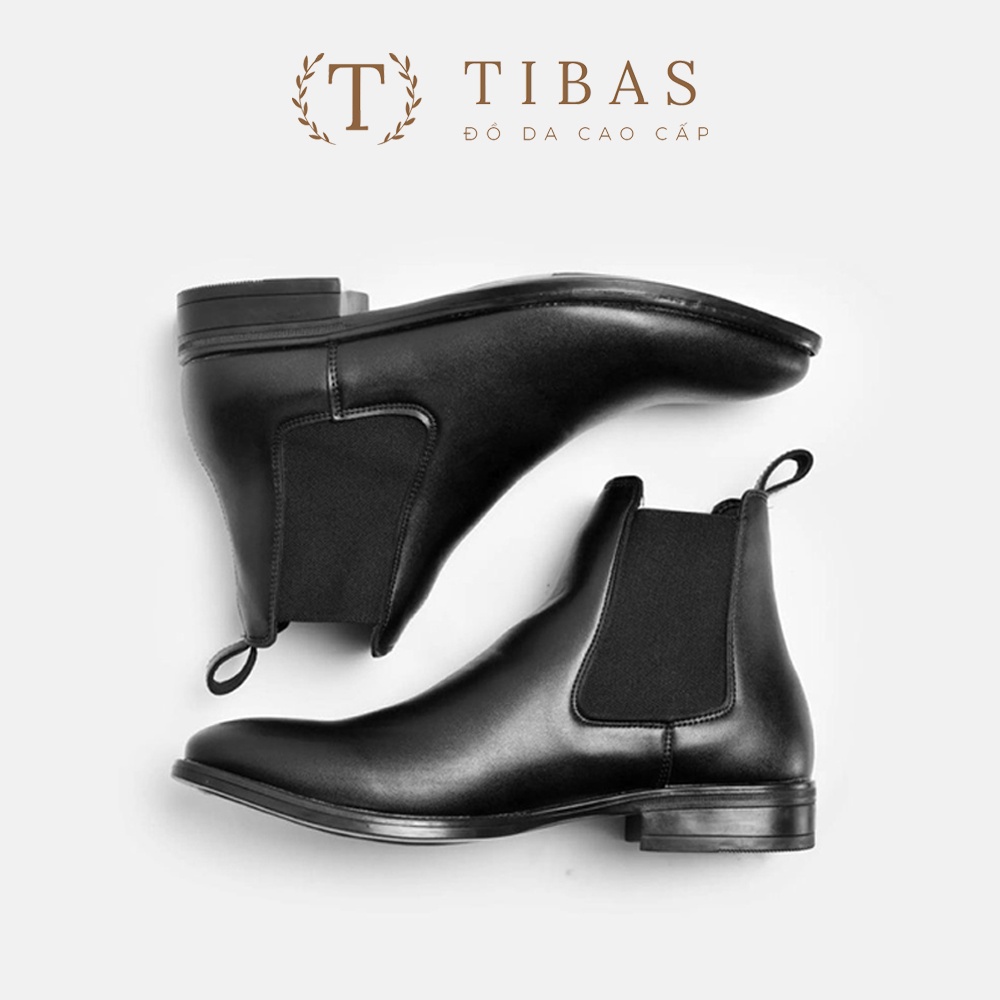 รองเท้าเชลซีหนัง Full Grain ของ Tibass Premium รองเท้าบูทเชลซีคอสูงหรูหรา