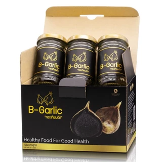 [ซื้อในไลฟ์รับส่วนลดพิเศษ] 📣ส่งฟรี B-Garlic กระเทียมดำแบบกระปุก(แกะเปลือก) 60กรัมx6ขวด จำนวน1กล่อง 📣มีเก็บปลายทางด้วยจ้า