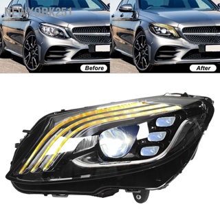 BNewyork251 ไฟหน้าไดนามิก Led แบบเปลี่ยน สําหรับ Mercedes Xe2 X80 X91Benz C Xe2 X80 X91Class W205 C205 A205 S205 Lhd 2015 Xe2 X80 X912021