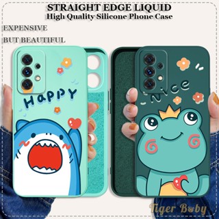 เคส SAMSUNG A33 A53 A73 A13 5G A04S A42 5G สำหรับเคสโทรศัพท์ซิลิโคนปลอกนิ่มการ์ตูนฉลามกบคลุมทั้งหมดกันกระแทกเคสป้องกัน