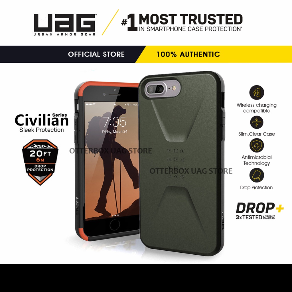 เคส UAG รุ่น Civilian Series - iPhone 6s 6 7 8 Plus / iPhone 6s 6 7 8
