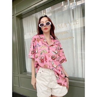 🇰🇷  colorful shirt ผ้าเชิ้ตพิม Digital print  🤎 ทรงฮาวาย ใส่ง่ายสบาย ชิลๆๆ  🏷 แพ็คเกจ แพ็ครีด อย่างดี