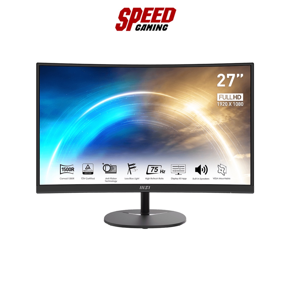 MSI MONITOR PRO MP271C 27INCH 1920X1080 FHD 1MS (MPRT) CURVED 1500R 4000 By Speed Gaming