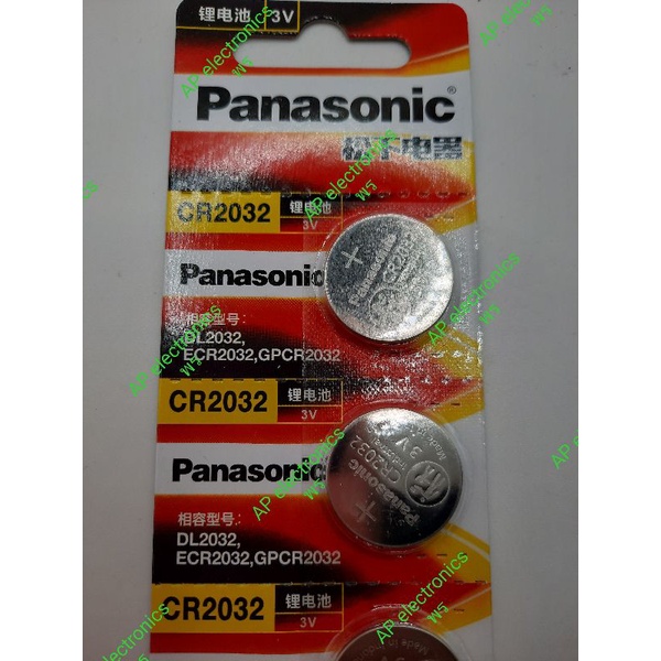 ถ่านกระดุม Panasonic CR2032 และCR2025ยี่ห้อพานาโซนิก ราคาแพ็ค 5 ก้อน ดูที่ตัวเลือก