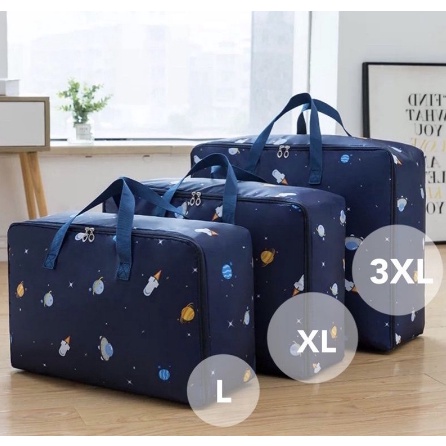 พร้อมส่ง💕( 30 แบบ)  ถุงเก็บผ้านวม   ใส่เสื้อผ้า ใส่ผ้าห่ม ขนาดใหญ่ จุได้เยอะ กันฝุ่น กันแมลง
