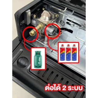 เตาแก๊ส พกพา เตาแก๊สกระป๋อง แก๊สกระป๋อง+แก๊สบ้าน (แถมฟรีกระเป๋าเก็บเตา)