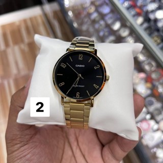 🎁CASIO STANDARD MTP-VT01G-1B2 ของแท้ 100% พร้อมส่ง ประกัน 1 ปี