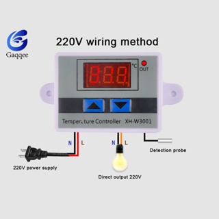 Gaqqee XH-W3001 ไมโครคอมพิวเตอร์ ดิจิทัล ควบคุมอุณหภูมิ เทอร์โมสตัท สวิตช์ควบคุมอุณหภูมิอิเล็กทรอนิกส์อัจฉริยะ สําหรับบ้าน ห้องนั่งเล่น