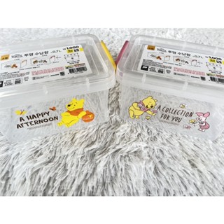 (( พร้อมส่ง )) กล่องพลาสติก หมีพูห์ พิกเล็ต Winnie the Pooh และ Piglet จาก Daiso เกาหลี 🇰🇷