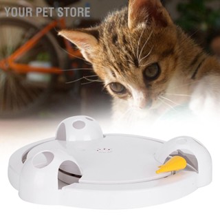 Your Pet Store จานหมุนไฟฟ้าอัตโนมัติ รูปโดนัท ของเล่นสําหรับแมว