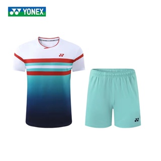 Yonex เสื้อกีฬาแบดมินตัน เทนนิส แบดมินตัน แขนสั้น แห้งเร็ว สําหรับผู้ชาย ผู้หญิง 6106