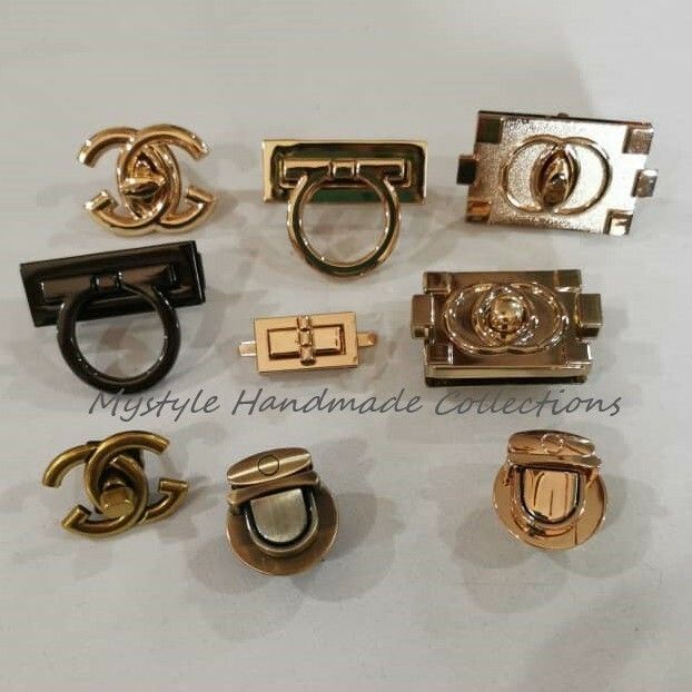 Twist Buckle Lock Twist Lock กระเป๋าถือโลหะเปิดล็อคกระเป๋า DIY Kunci Beg Gesper Flip Lock กระเป๋าอุปกรณ์เสริม DIY