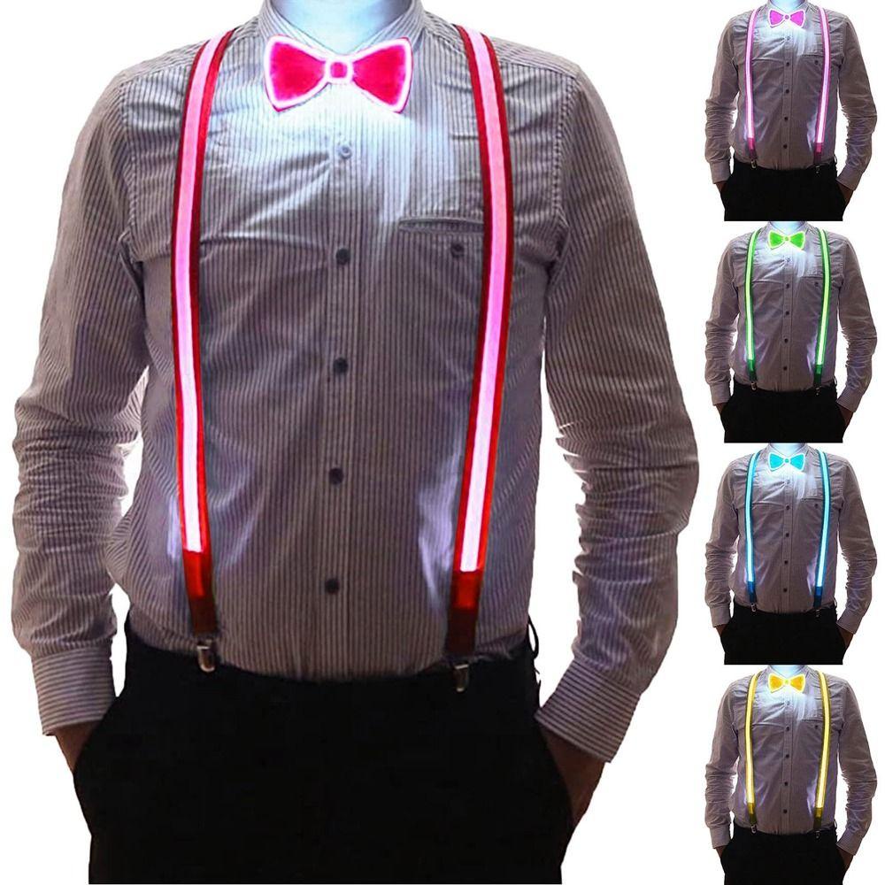 Desmondri ชุดเอี๊ยม คลิปตัว Y เรืองแสงในที่มืด พร็อพปาร์ตี้ เทศกาลดนตรี สําหรับผู้ชาย ผู้หญิง - รูปที่ 6