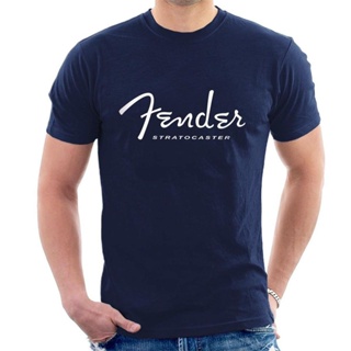 [COD] {พร้อมส่ง เสื้อยืดผ้าฝ้าย 100% พิมพ์ลายโลโก้ Fender Stratocaster Inspired พลัสไซซ์ XS-6XL ของขวัญคริสต์มาส ส