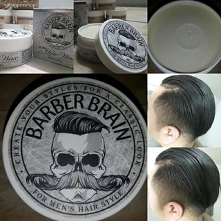 Barber Brain Super Hair Wax (กระปุกเทา) บาร์เบอร์ เบรน ซุปเปอร์ แฮร์ แว๊กซ์ เนื้อ แมท จัดทรงผม เซ็ท matte langel L'ANGEL