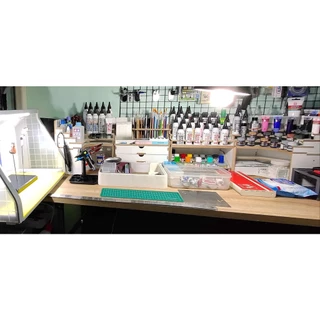 ชั้นวางสีและอุปกรณ์โมเดล TENINONE WORKSTAION (made in thailand)