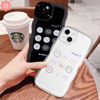 เคสโทรศัพท์มือถือ TPU แบบนิ่ม ลายการ์ตูนหน้ายิ้ม สําหรับ iPhone 11 14 13 12 Pro Max XR 6 6s 8 7 Plus 14Plus X XS Max SE 2020