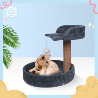 🌟Animal Pet Store🌟 🛒พร้อมส่ง📍ของเล่นแมว ที่ลับเล็บแมว ที่ฝนเล็บแมว คอนโดแมวเล็ก พร้อมถาดที่นอน คอนโดแมวหุ้มผ้านุ่มๆ