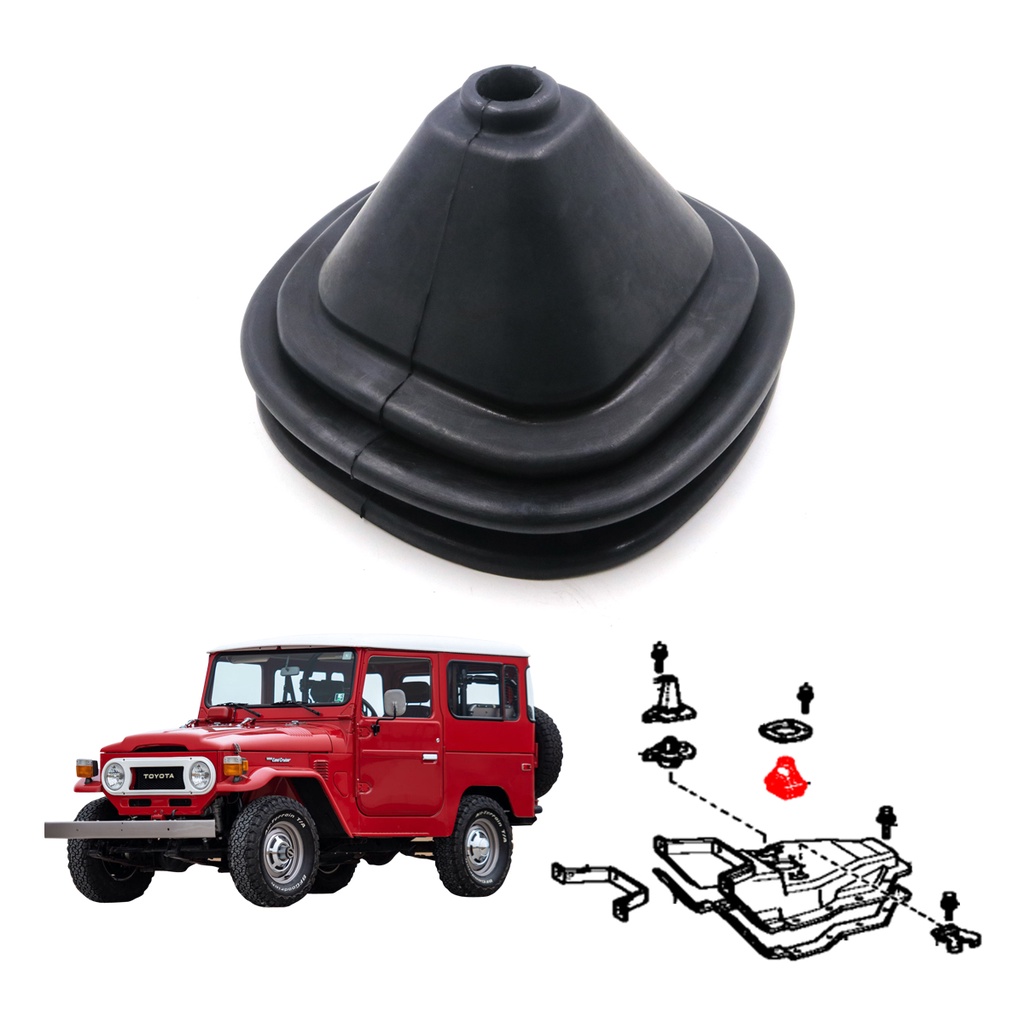 ยางครอบฐานเกียร์ โตโยต้า แลนด์ครุยเซอร์ J40 BJ40 BJ45 FJ40 HJ40 HJ47 Toyota Land Cruiser ปี 1960-198