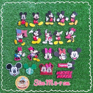 🐱ตัวรีดติดเสื้อ อาร์มติดเสื้อ DIY Size m ลาย Mickey Mouse 📮 มีเก็บปลายทาง