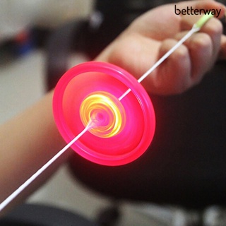 Bet- จานบินพลาสติก มีไฟ LED สีสันสดใส ของเล่นคลาสสิก สําหรับเด็ก