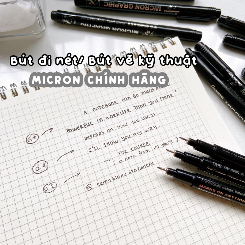 MICRON TECHNICAL DRAWING PEN ของแท้ (อ่านคําอธิบาย)