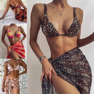 ชุดว่ายน้ำลายเสือดาว ชุดว่ายน้ำ Leopard Swimsuit ชุดว่ายน้ำเซ็กซี่ ชุดว่ายน้ำเสือดาวเซ็กซี่ของผู้หญิง แห้งเร็ว ใส่สบาย