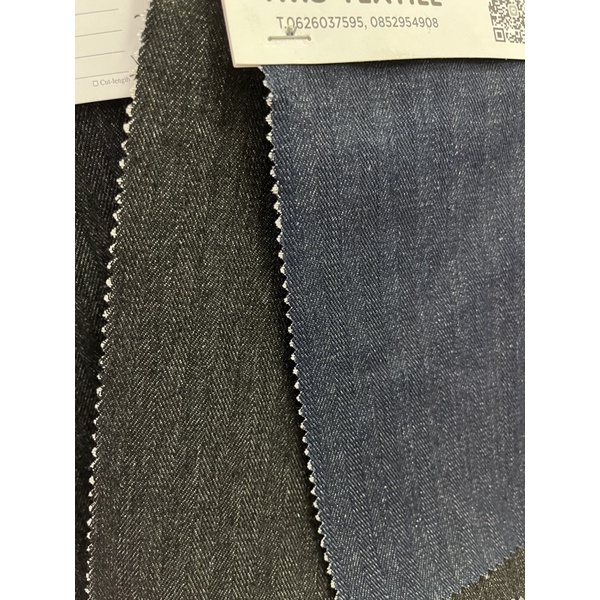 ผ้ายีนส์ 12oz  ลายก้างปลา หน้า70″-71″