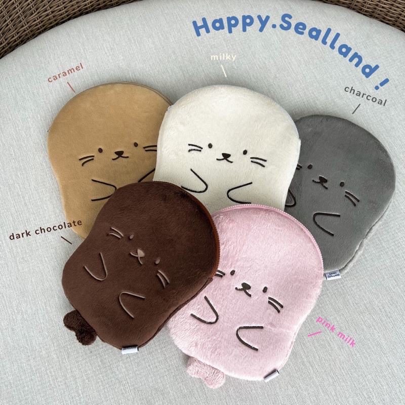 📌 BEST SELLER 🦭🫶🏻 Happy.Sealland กระเป๋าน้องแมวน้ำ IPAD , IPAD MINI , MACBOOK 13" 🦭💙